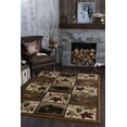 thumbnail image 1 of Nature Novelty 5' x 7' Beige and Crimson Polypropylene Indoor Area Rug, 1 of 9