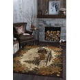 thumbnail image 1 of Nature Novelty 5' x 7' Brown and Beige Polypropylene Indoor Area Rug, 1 of 9