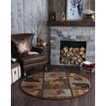 thumbnail image 1 of Nature Novelty 8' Round Multi-Color Polypropylene Indoor Area Rug, 1 of 6