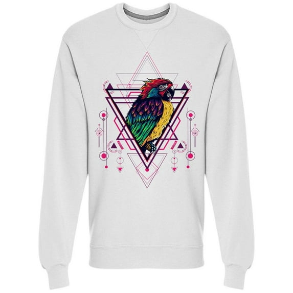 Nature Parrot Triangle Sweatshirt Men -Image by Shutterstock, Male Large