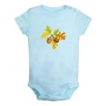 thumbnail image 1 of Nature Pattern Acorn Rompers For Babies, Newborn Baby Unisex Bodysuits, Infant Jumpsuits, Toddler 0-24 Months Kids One-Piece Oufits (Blue, 0-6 Months), 1 of 4