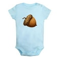 thumbnail image 1 of Nature Pattern Acorn Rompers For Babies, Newborn Baby Unisex Bodysuits, Infant Jumpsuits, Toddler 0-24 Months Kids One-Piece Oufits (Blue, 6-12 Months), 1 of 4