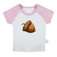 thumbnail image 1 of Nature Pattern Acorn T shirt For Baby, Newborn Babies T-shirts, Infant Tops, 0-24M Kids Graphic Tees Clothing (Short Pink Raglan T-shirt, 18-24 Months), 1 of 4