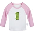 thumbnail image 1 of Nature Pattern Bamboo T shirt For Baby, Newborn Babies T-shirts, Infant Tops, 0-24M Kids Graphic Tees Clothing (Long Pink Raglan T-shirt, 6-12 Months), 1 of 4