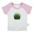 thumbnail image 1 of Nature Pattern Grass T shirt For Baby, Newborn Babies T-shirts, Infant Tops, 0-24M Kids Graphic Tees Clothing (Short Pink Raglan T-shirt, 6-12 Months), 1 of 4