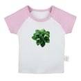 thumbnail image 1 of Nature Pattern Green Leaf T shirt For Baby, Newborn Babies T-shirts, Infant Tops, 0-24M Kids Graphic Tees Clothing (Short Pink Raglan T-shirt, 12-18 Months), 1 of 4