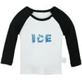 thumbnail image 1 of Nature Pattern Ice T shirt For Baby, Newborn Babies T-shirts, Infant Tops, 0-24M Kids Graphic Tees Clothing (Long Black Raglan T-shirt, 12-18 Months), 1 of 4