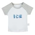 thumbnail image 1 of Nature Pattern Ice T shirt For Baby, Newborn Babies T-shirts, Infant Tops, 0-24M Kids Graphic Tees Clothing (Short Gray Raglan T-shirt, 18-24 Months), 1 of 4