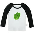 thumbnail image 1 of Nature Pattern Peppermint T shirt For Baby, Newborn Babies T-shirts, Infant Tops, 0-24M Kids Graphic Tees Clothing (Long Black Raglan T-shirt, 0-6 Months), 1 of 4