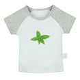 thumbnail image 1 of Nature Pattern Peppermint T shirt For Baby, Newborn Babies T-shirts, Infant Tops, 0-24M Kids Graphic Tees Clothing (Short Gray Raglan T-shirt, 12-18 Months), 1 of 4