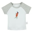 thumbnail image 1 of Nature Pattern Sea Buckthorn T shirt For Baby, Newborn Babies T-shirts, Infant Tops, 0-24M Kids Graphic Tees Clothing (Short Gray Raglan T-shirt, 12-18 Months), 1 of 4