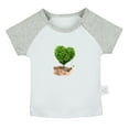 thumbnail image 1 of Nature Pattern Soil in Hands T shirt For Baby, Newborn Babies T-shirts, Infant Tops, 0-24M Kids Graphic Tees Clothing (Short Gray Raglan T-shirt, 0-6 Months), 1 of 4