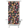 thumbnail image 1 of Nature Peony and Floral Blossom Curtain 36x72 Inches, Romantic Farmhouse Wildflower Decor with Hooks, 1 of 5