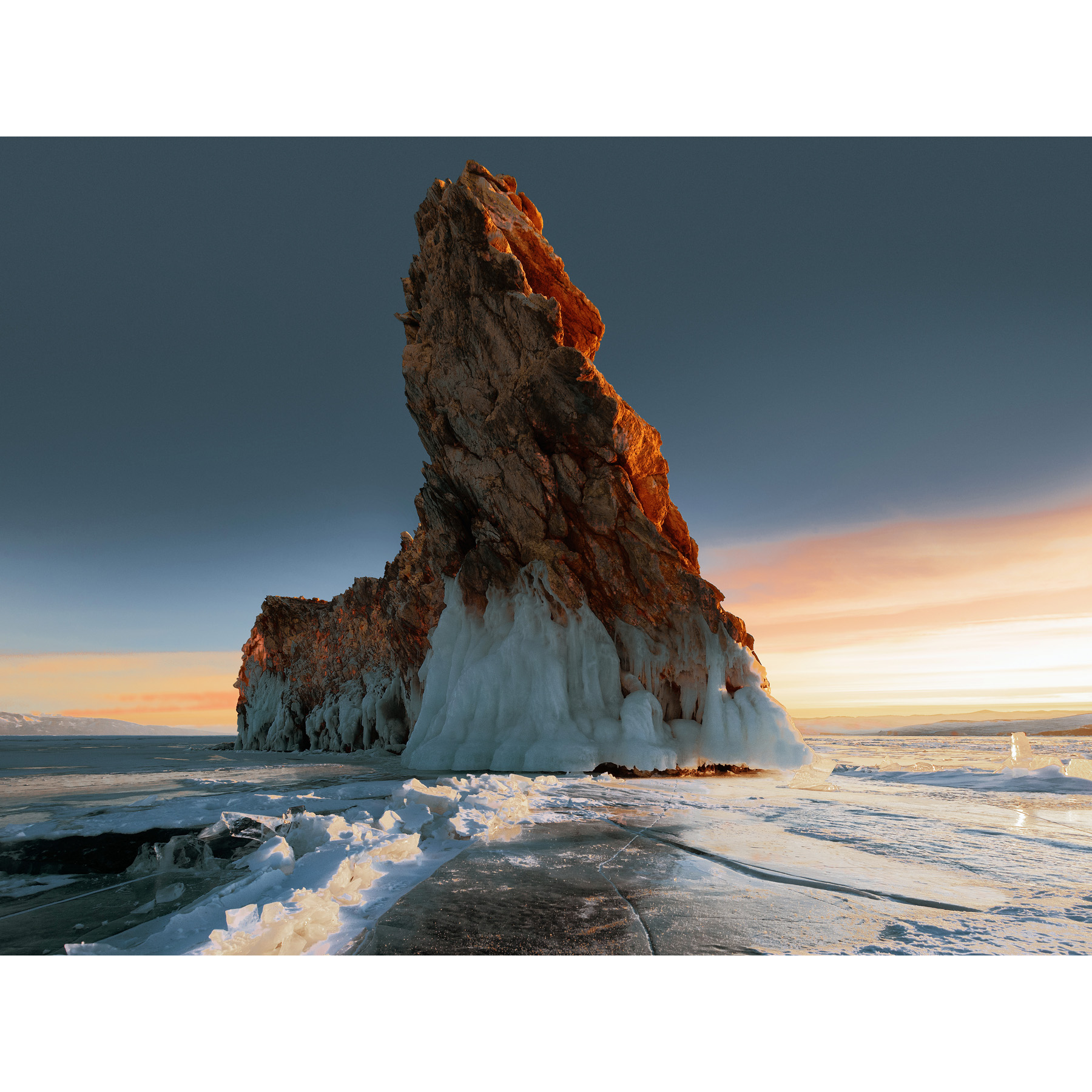 Nature Rocks Poster Nature Photo Natural Rock Formation Ice Landscape Extra Large XL Wall ...