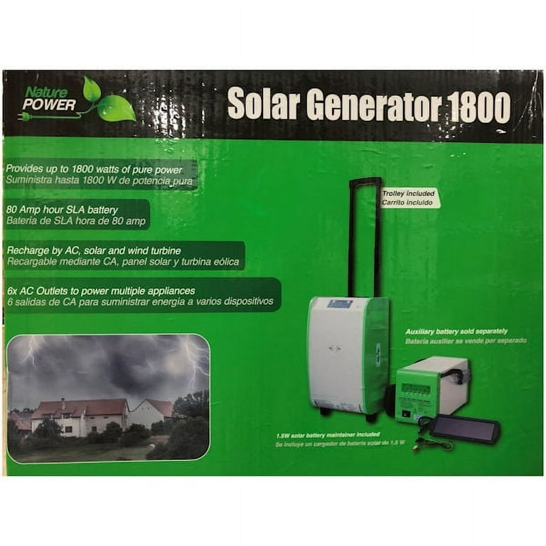 Nature Power 1800W Continuous Portable Solar Generator