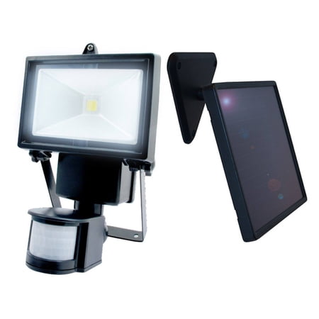 Nature Power (22260) 500 Lumens Single COB solar powered 40 ft distance motion activated security light with integrated LED