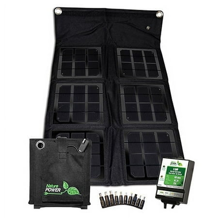 Nature Power (55020) 18-Wat Folding Solar Panel with 8 Amp Charge Controller