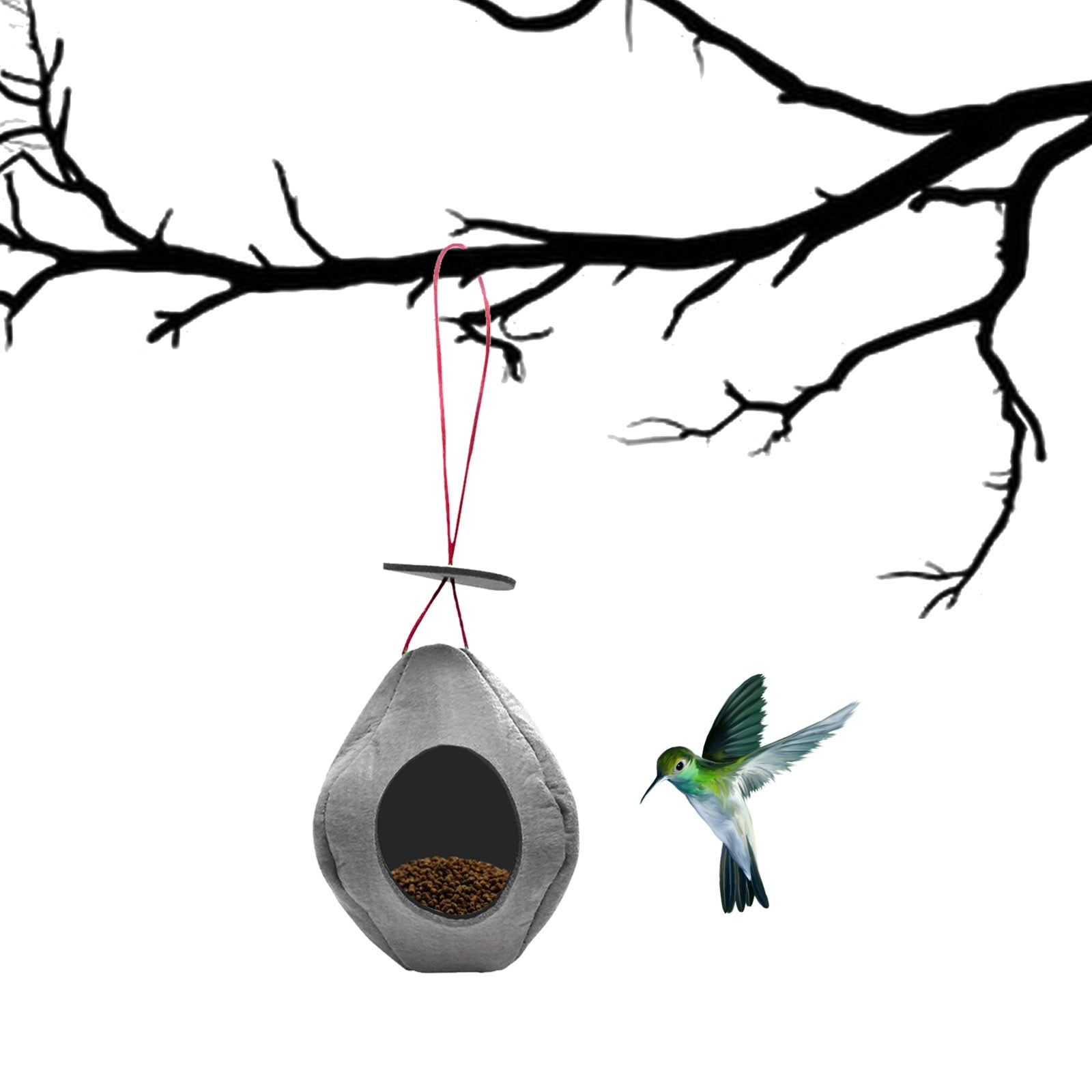 Nature Rabbit Hunting Vest Flight Cage for Chicken Food Feeder No Spill