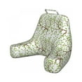 thumbnail image 1 of Nature Reading Pillow, Simplistic Tree Illustration Leaves on Branch Pattern Plain Background, Bedrest Cushion with Back Pocket and Washable Cover, 2 Sizes, by Ambesonne, 1 of 3
