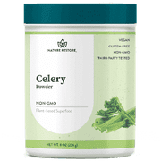Nature Restore Whole Celery Powder, Digestive Support & Gut Health Greens Tonic, Non-GMO & Vegan, 8 oz