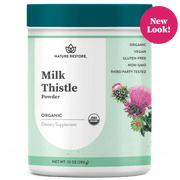 Nature Restore Organic Milk Thistle Seed Powder, 10 Ounces