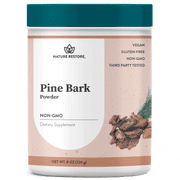 Nature Restore Pine Bark Extract Powder, 95% OPCs Antioxidant, Nitric Oxide & Circulation Support, Non-GMO & Vegan, 8 oz