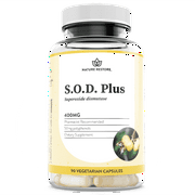 Nature Restore SOD Superoxide Dismutase Supplement, 4,000 IU SOD, Plant Source, Free Radical Defense