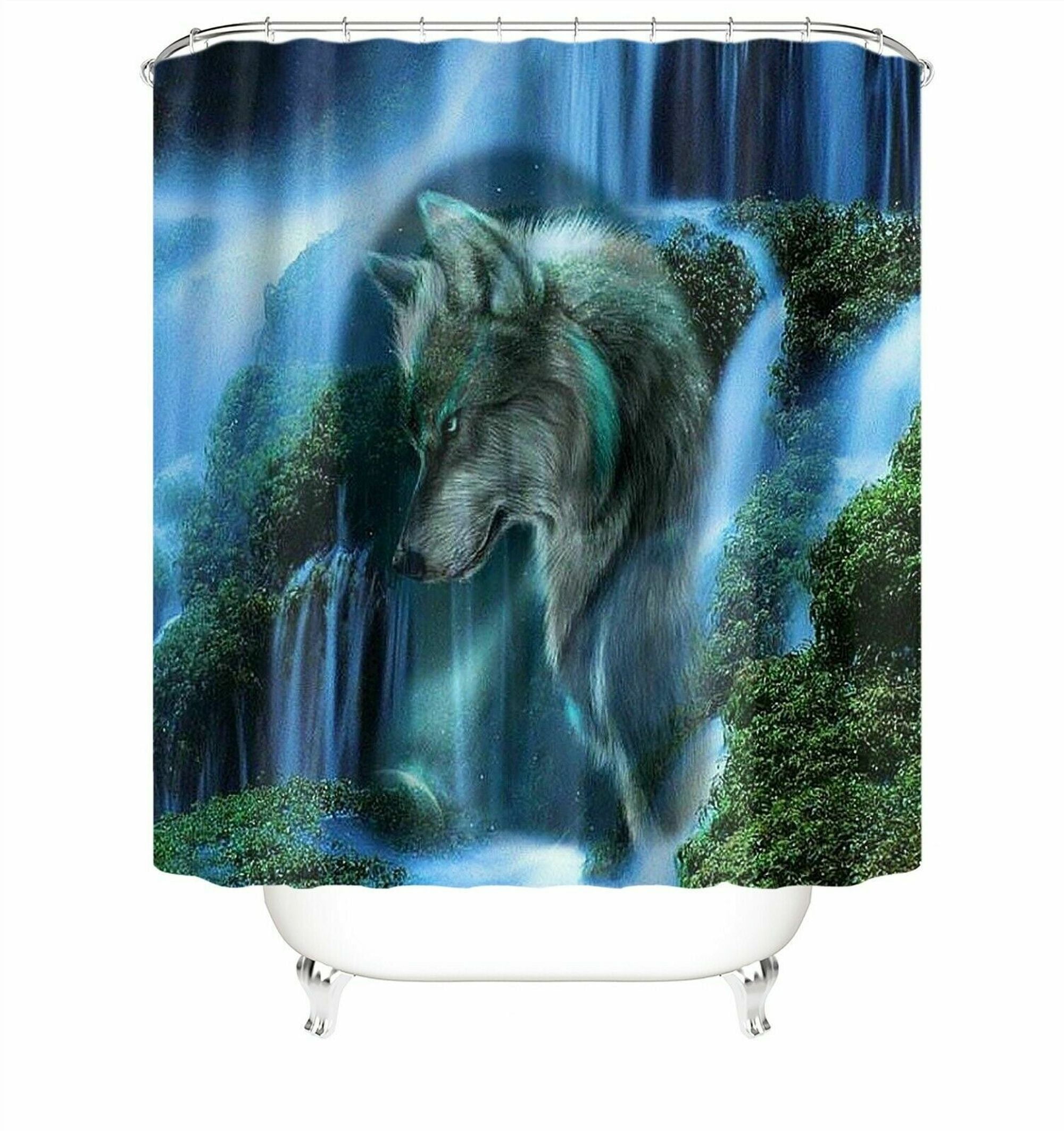 Nature Retreat Bathroom Decor Set Rustic Wilderness Shower Curtain