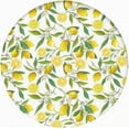 thumbnail image 1 of Nature Round Fitted Tablecloth,Exotic Lemon Tree Branches Kitchen Garden Design Elastic Edged Kitchen Dining Polyester Table Cover, Fits Round Table 24" Diameter, for Wedding Party Dining Banquet, 1 of 6