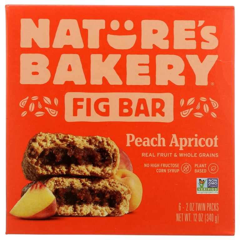 Nature'S Bakery Stone Ground Whole Wheat Fig Bar - Peach Apricot, 6/2 Oz