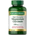 Nature'S Bounty Magnesium Glycinate 180 Capsules | High Absorption 240