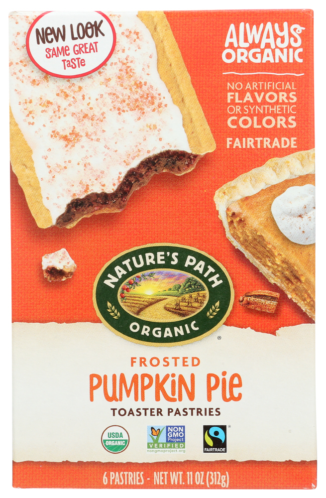 Nature'S Path Pumpkin Pie Frosted Toaster Pastries, 6 Bars