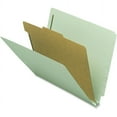 thumbnail image 1 of Nature Saver Letter Recycled Classification Folder - 8 1/2" x 11" - 2 Fastener(s) - 2" Fastener Capacity for Folder - 1 Divider(s) - Gray/Green - 100% | Bundle of 2 Boxes, 1 of 2