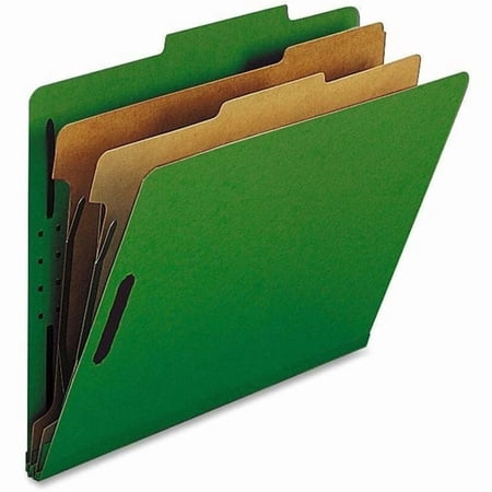 Nature Saver, NATSP17208, 2-divider Letter Classification Folders, 10 / Box, Green