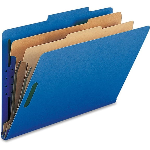 Nature Saver, NATSP17228, 2-divider Legal Classifciation Folders, 10 / Box, Dark Blue