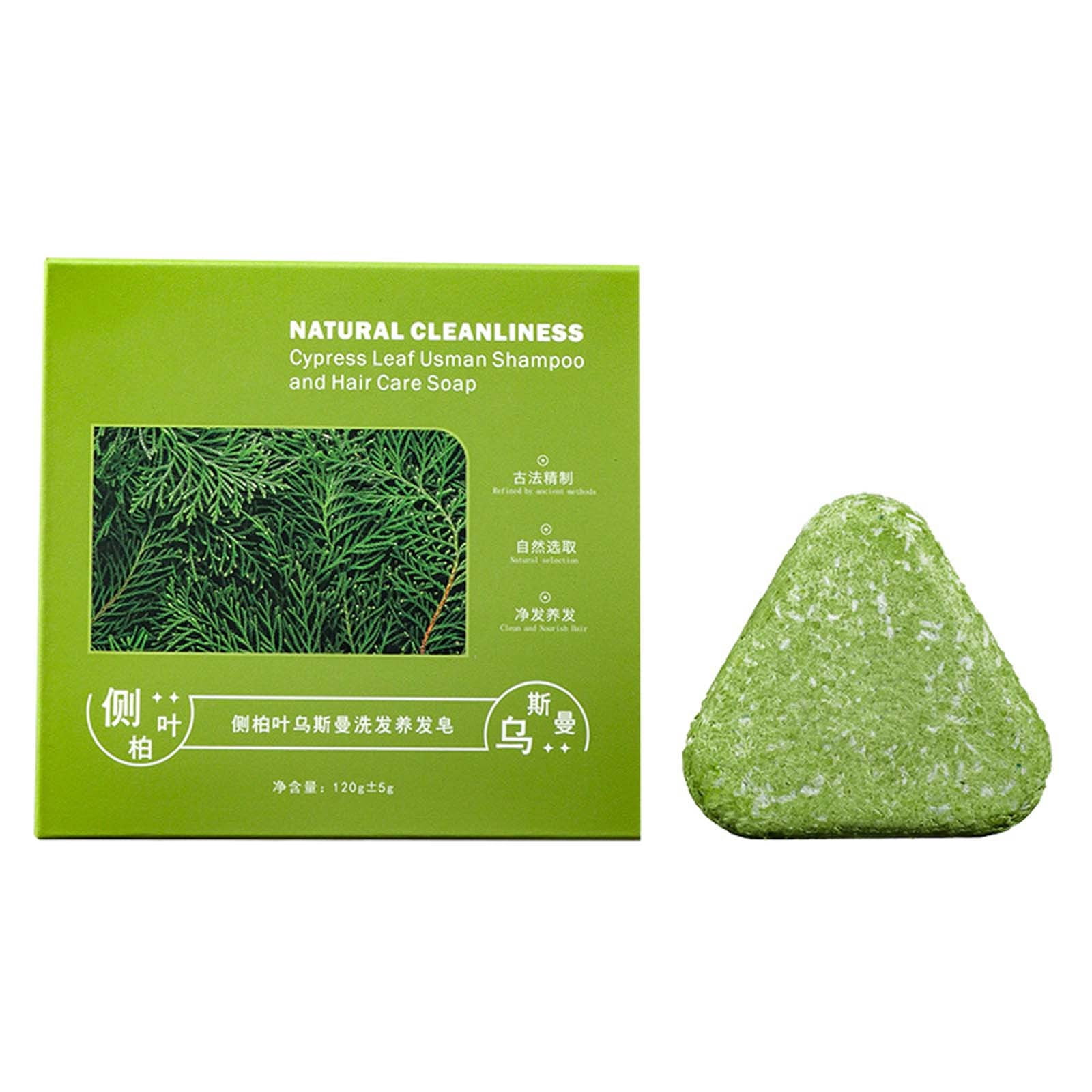 シャンプー NATURE SEVEN GREEN 120gx6 + 25gx3 Nature Seven Green Soap Triangle Shampoo Bar, Usman Grass Shampoo