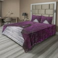 thumbnail image 1 of Ambesonne Nature Fitted & Top Sheet Set with Shams, Spring Landscape Floral, Purple Grey, 1 of 7
