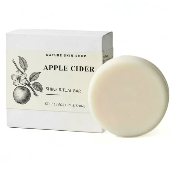 Nature Skin Shop Clarifying Smooths Conditioner Bar with Organic Apple Cider with Mother