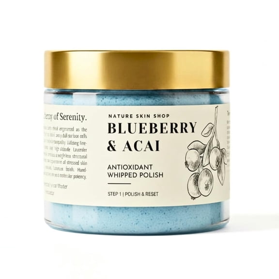 Nature Skin Shop Blueberry Whipped Sugar Scrub, Gentle Rejuvenate Skin