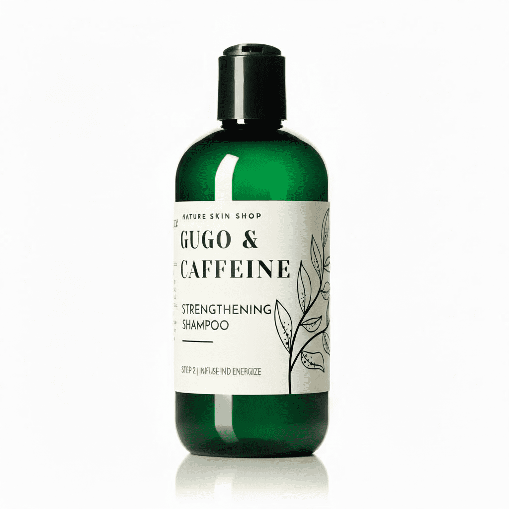 Nature Skin Shop for Fuller Hair, Dandruff Relief Adult Daily Shampoo with Gugo, Biotin & Caffeine, 8.5 oz