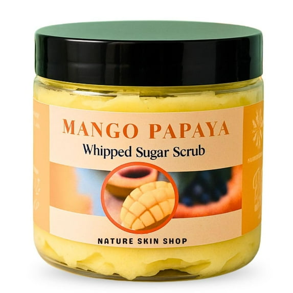 Nature Skin Shop Mango Papaya Sugars Scrub Soap, Non-Greasy, 8 oz