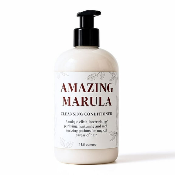 Nature Skin Shop Marula Oil Cleansing Conditioner – 16.5 fl oz – Sulfate-Free Co-Wash for Ultimate Repair & Color Protection – For Damaged, Color-Treated & Frizzy Hair