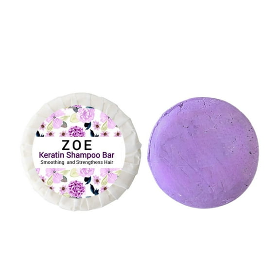Nature Skin Shop Zoe Keratin Shampoo Bar, Smoothing Formula for Frizzy Hair, 2.7 Ounces
