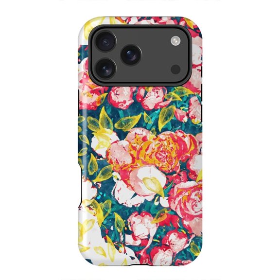 Nature Smiles in Flowers Botanical Quote Art Case for iPhone 17 16 15 14 13 12 11 Pro Max