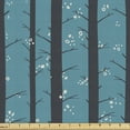 thumbnail image 1 of Ambesonne Nature Fabric by the Yard Upholstery, Irregular Spots and Trunks, 1 Yard, Sea Blue Dark Blue Grey, 1 of 5