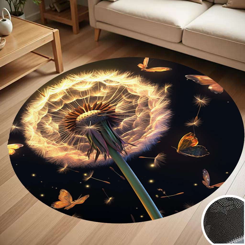 Dandelion Pup Quilted Round Mat NCU0DV1218