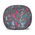 thumbnail image 1 of Nature Storage Toy Bag Chair, Illustration of Colorful Leaves and Plants Ornamental Garden Composition, Stuffed Animal Organizer Washable Bag, Large Size, Blue Pink and Grey, by Ambesonne, 1 of 3