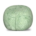 thumbnail image 1 of Nature Storage Toy Bag Chair, Overlapping Cluttered Arrangement of Banana and Monstera Leaves Monotone Print, Stuffed Animal Organizer Washable Bag, Small Size, Green Pale Green, by Ambesonne, 1 of 3