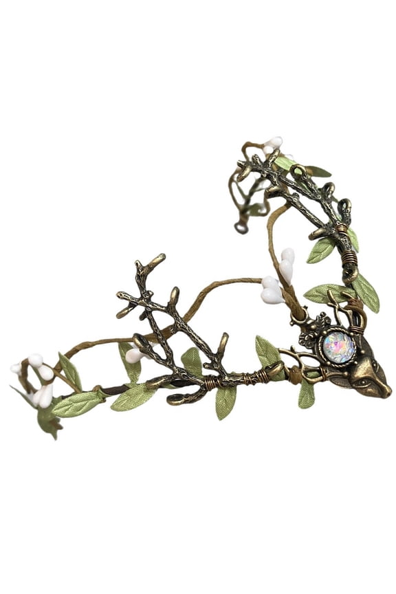 Nature Horn Vine Headband Forehead Headpiece Frontlet Hairhoop For Festival Celebration And Party Gathering