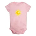 thumbnail image 1 of Nature Sun Pattern Rompers For Babies, Newborn Baby Unisex Bodysuits, Infant Jumpsuits, Toddler 0-24 Months Kids One-Piece Oufits (Pink, 12-18 Months), 1 of 4